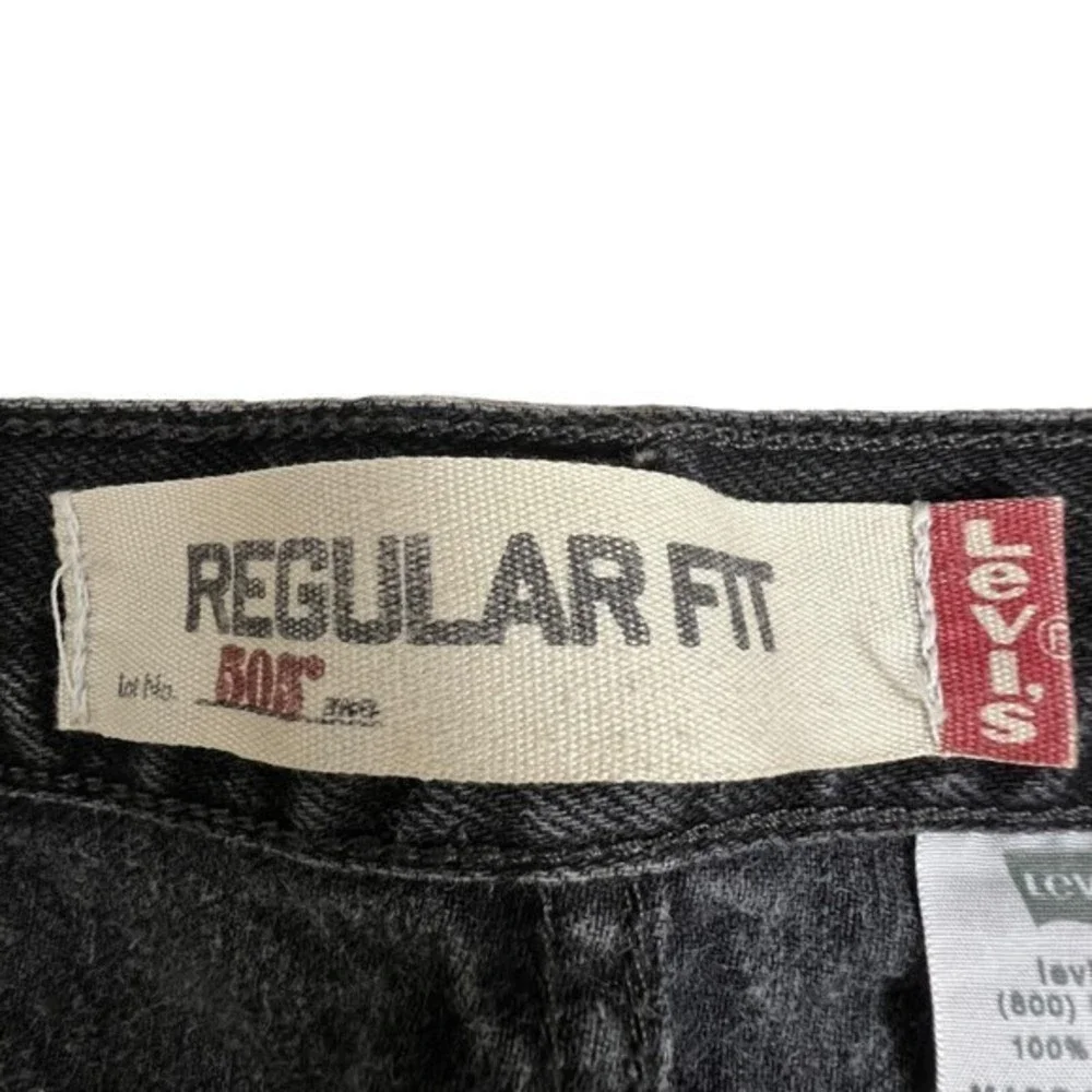 Levis Mens 505 Regular Straight Leg Fit Faded Black Jeans Size‎ 40 Inseam 30